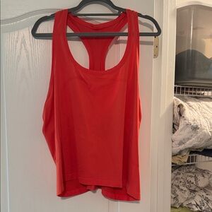 lululemon athletica Red Racerback Tank Lululemon Orange Red